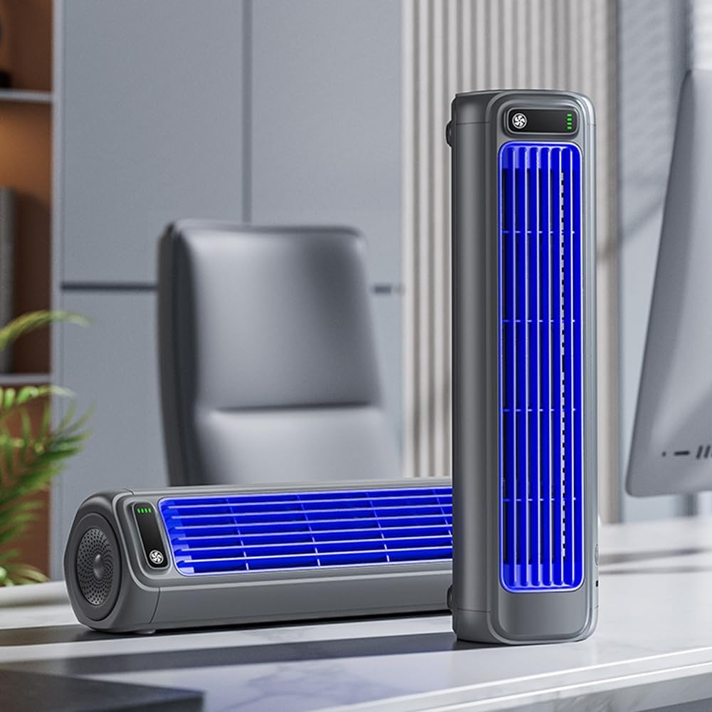  Cooling Ace,Climatiseurs Portables Rechargeables Avec 3 Vitesses Et Batterie De 2000 MAh Pour Chambre Et Terrass