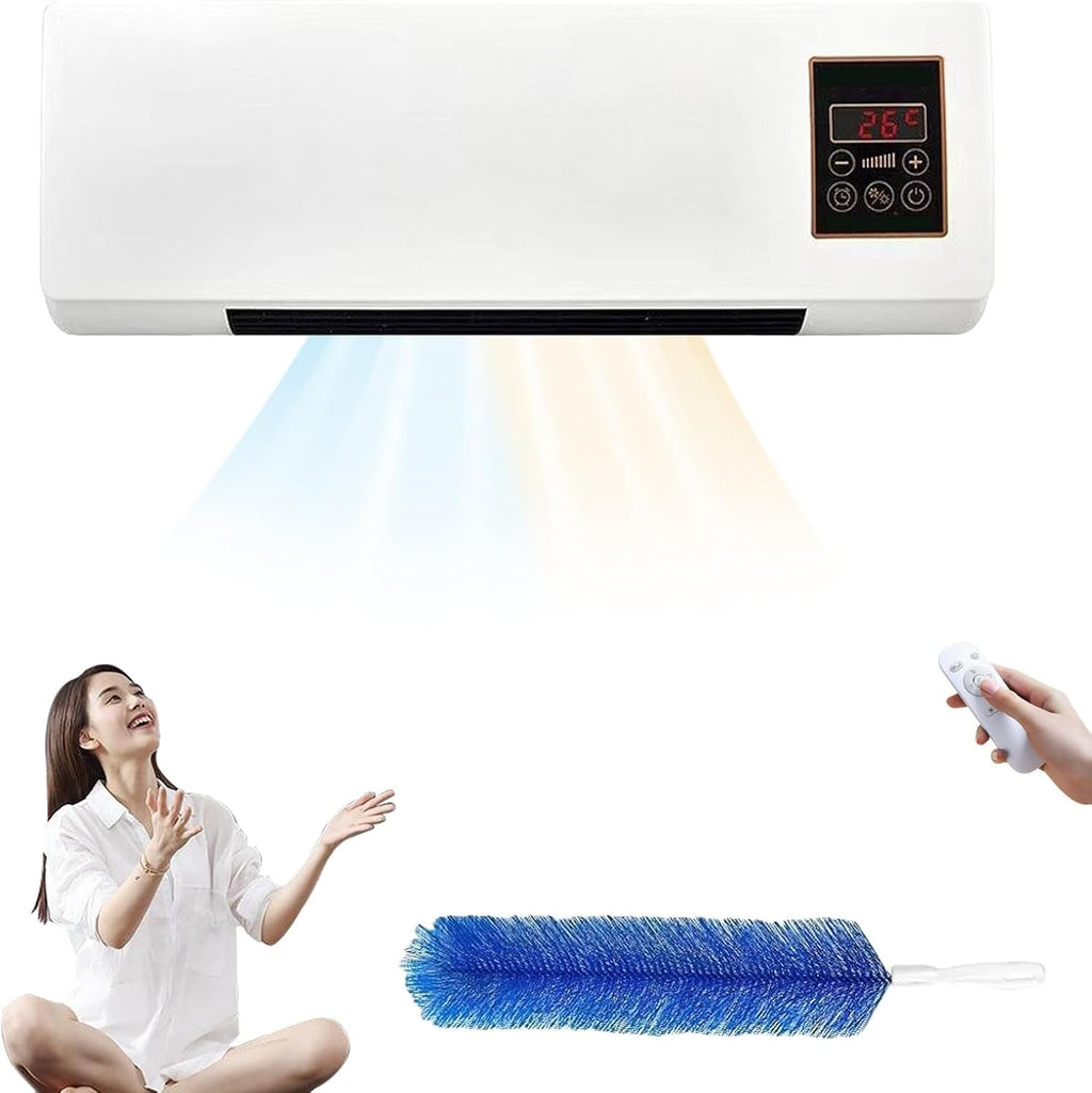  Mini Unité De Climatisation Murale, Climatiseur Portable Silencieux De 3500W Pour Le Bureau à Domicile, Chaleur Froide Rapide Avec Minuterie, Système De Refroidissement à économie D'énergie Facile D'i