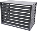 GENERIC Housse De Protection En Aluminium Pour Climatiseur Avec Condensateur - Gris - 100 X 50 X 70 Cm (L X L X H) - Clôture Extérieure Climatisée Résistante Aux Intempéries - Design élégant