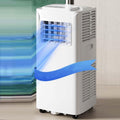  7000 BTU Climatiseur Portable Refroidit Jusqu'à 300 Pieds Carrés, Unité De Climatisation Intelligente Avec Télécommande Et Ventilateur De Déshumidificateur Oscillant à 120 ° Avec Minuterie 24H