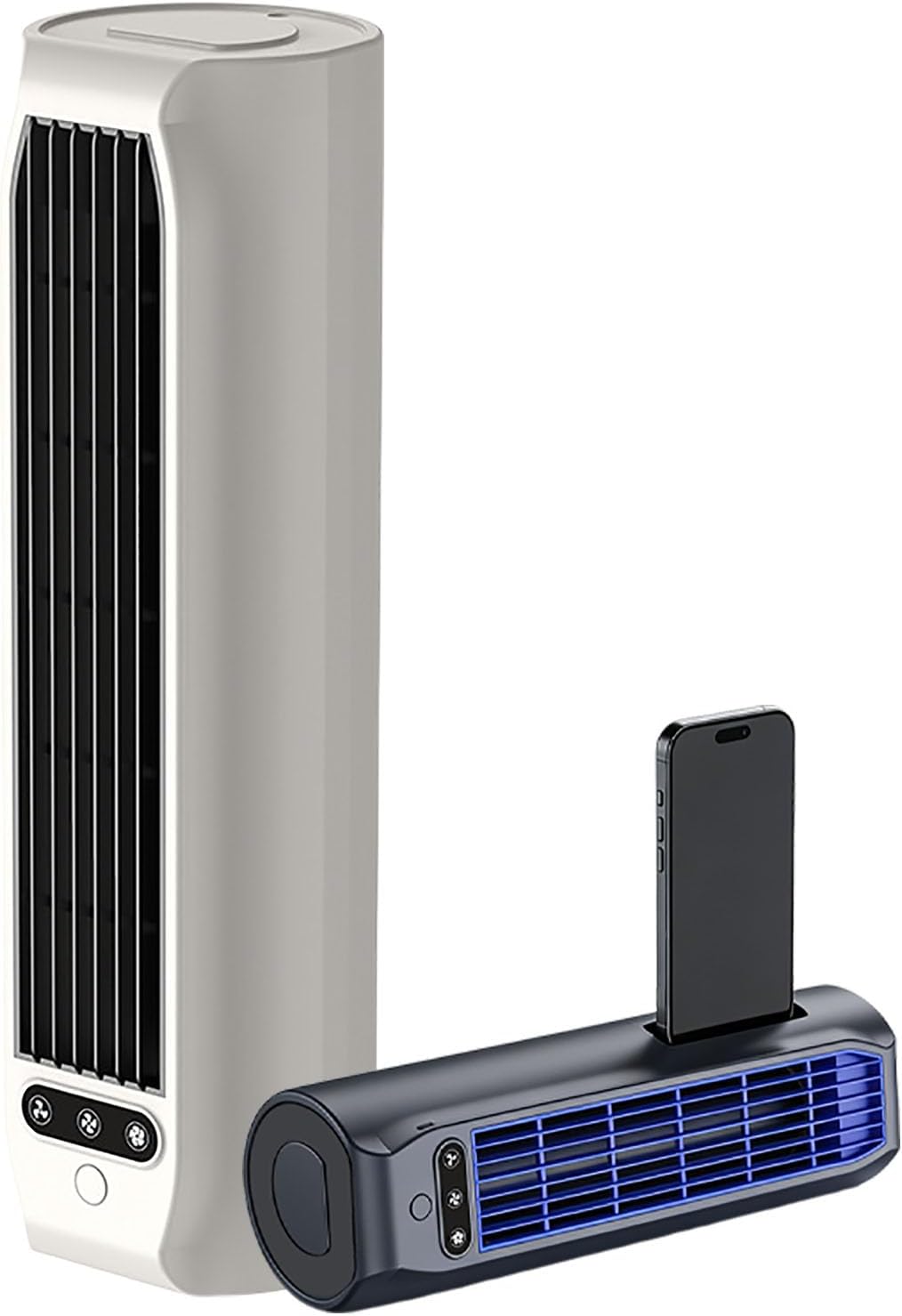 GENERIC Refroidisseur D'air Brizaac, Climatiseur Brizac,climatiseur Mural Avec Batterie 3000mah,ventilateur De Refroidissement Silencieux Sans Lame à 3 Vitesses Pour La Chambre,bureau Et La Maison (kaki)