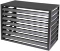  Housse De Protection En Aluminium Pour Climatiseur Extérieur, Système De Séparation AC, Résistant Aux Intempéries, Convient Pour 110 X 60 X 80 Cm, Résistante Aux UV, Idéale Pour Une Utilisation En