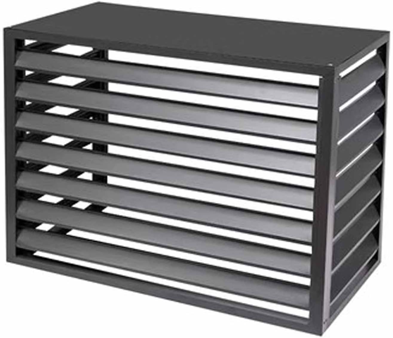  Housse De Protection En Aluminium Pour Climatiseur Extérieur, Système De Séparation AC, Résistant Aux Intempéries, Convient Pour 110 X 60 X 80 Cm, Résistante Aux UV, Idéale Pour Une Utilisation En