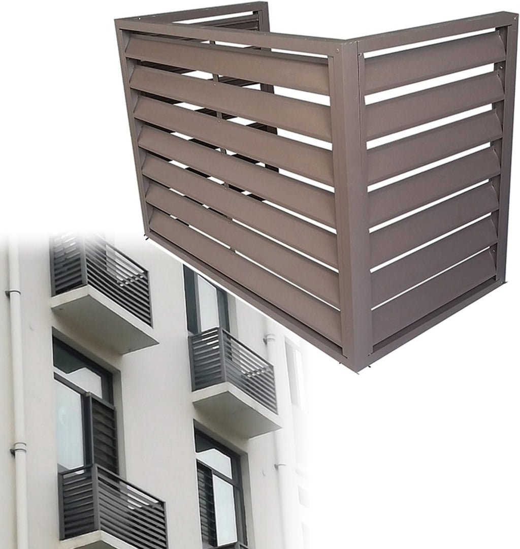  Housse De Protection En Métal Résistante Aux Intempéries Pour Pompe à Chaleur Et Climatiseur, 110 X 60 X 80 Cm, Idéale Pour Les Unités De Climatisation Extérieures Et Les Cages à Condensateur