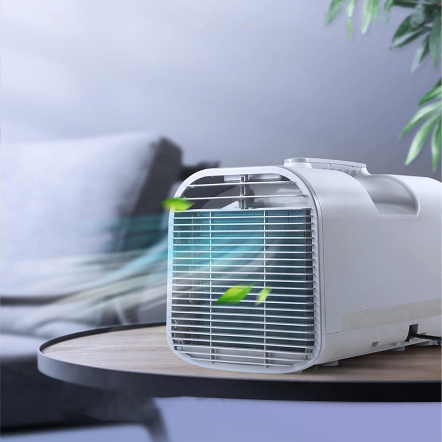  Mini Unité De Climatisation Portable 5100 BTU Avec Déshumidificateur, Refroidisseur énergétique 600W Pour Les Tentes, VR, Camping Et Petites Chambres, Télécommande Bluetooth, Conception Compacte Pour