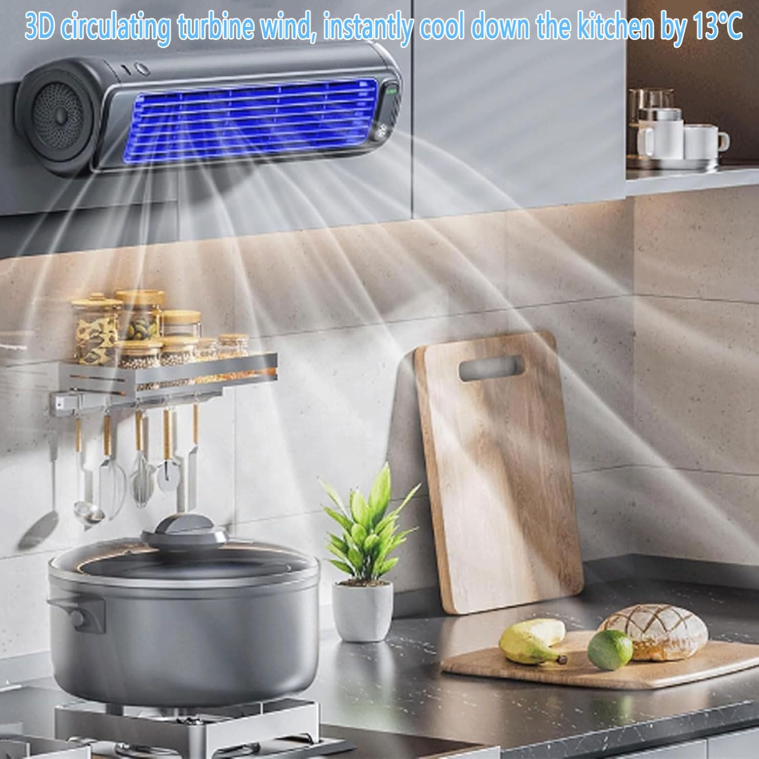  Mini Ventilateur De Refroidisseur D'air à 3 Vitesses, Tour De Bureau USB Portable Avec Refroidissement Silencieux Pour La Voiture De Bureau à Domicile.Aucune Installation Nécessaire.Design Compact Et