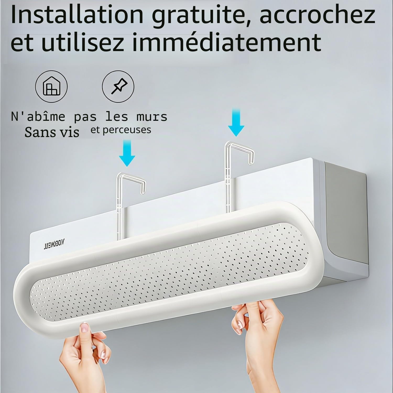  Déflecteur D'air Climatiseur Universel, Portable Et Réglable, Pour Climatiseurs Muraux Pour Maison/bureau, Personnes âgées, Bébés, Femmes Enceintes