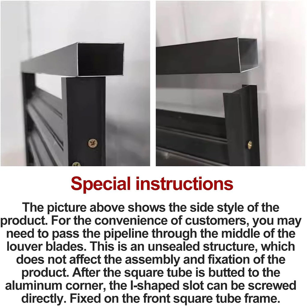 GENERIC Housse De Protection Pour Climatiseur 1,5 P – Boîte Décorative D'extérieur Avec Porte-fleurs, Clôture De Protection Pour Unité De Climatisation Pour Cacher Et Protéger Des éléments Météorologiques