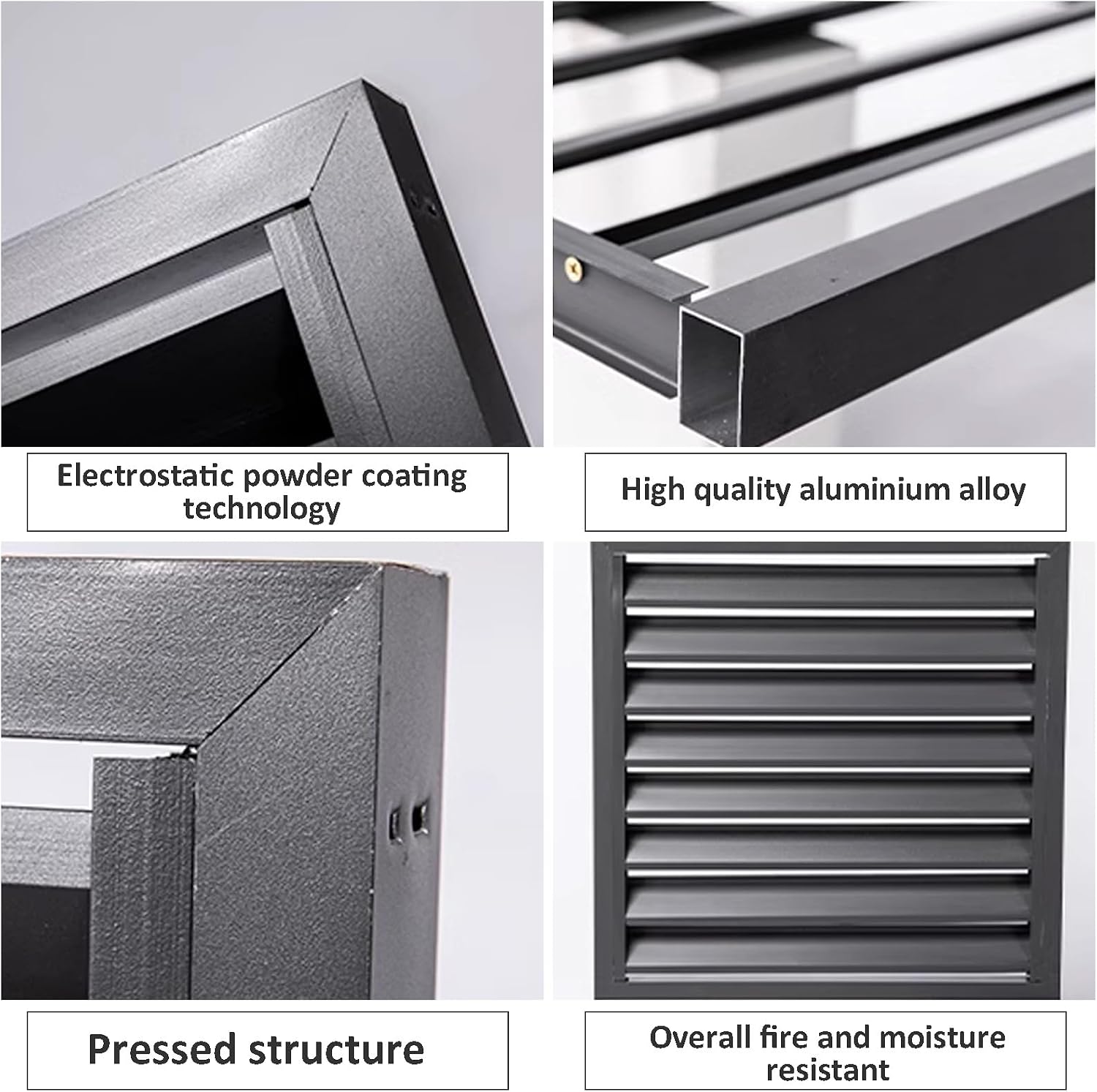 GENERIC Housse De Protection Pour Climatiseur Extérieur En Aluminium Et étagère à Fleurs Autonome Avec Persiennes 110 X 60 X 80 C Protection Et Design élégant