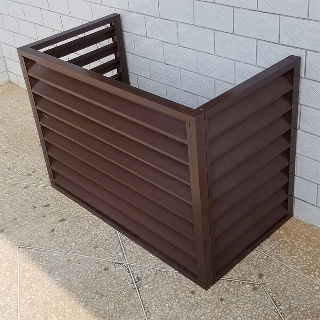 GENERIC Housse De Protection Pour Climatiseur Extérieur – Clôture De Confidentialité Antivol Toutes Saisons – Protection Pour Unités Extérieures