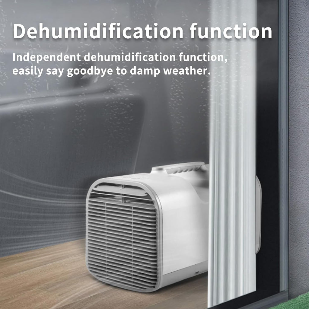  Mini Unité De Climatisation Portable 5100 BTU Avec Déshumidificateur, Refroidisseur énergétique 600W Pour Les Tentes, VR, Camping Et Petites Chambres, Télécommande Bluetooth, Conception Compacte Pour
