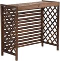 GENERIC Housse Pour Climatiseur Extérieur Et Pompe à Chaleur – Enclos En Bois Massif, Séparateur D'espace Décoratif Et Support De Cachette Pour Poubelles, Grilles Pour Unités De Climatisation Et Supports De