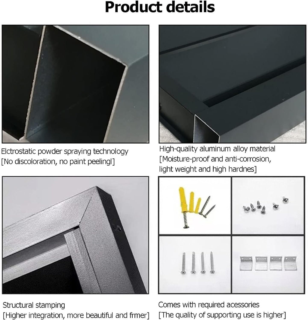  Couvercle En Aluminium Pour Climatiseur Et Pompe à Chaleur - Écran De Protection Extérieur Pour Condensateurs - Clôture Autoportante Pour Unités AC Et Déchets - Design Résistant Aux Intempéries