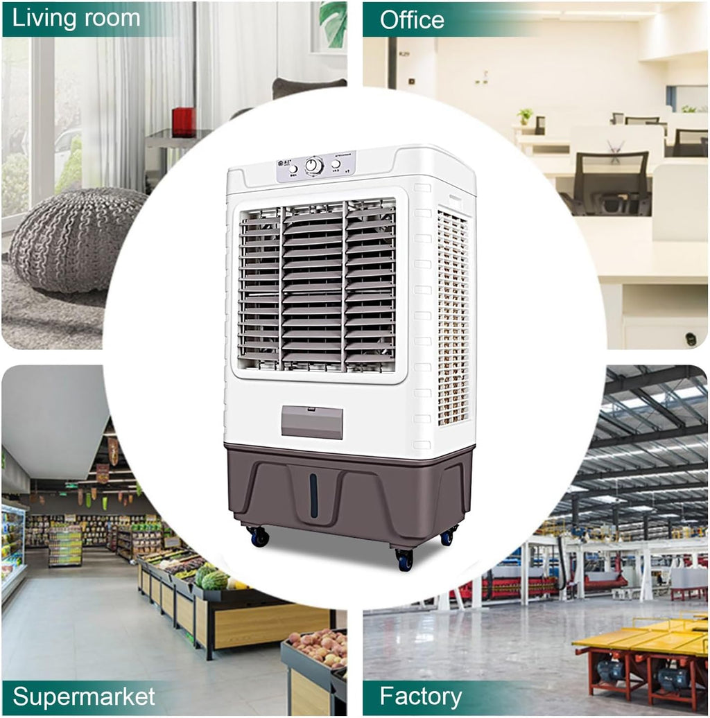  Générique Climatiseur Portable, Ventilateur Et Déshumidificateur 3 En 1, Réservoir D'eau De 30 L, 4 Roues, Pour La Maison Ou Le Bureau (Unique Couleur S)