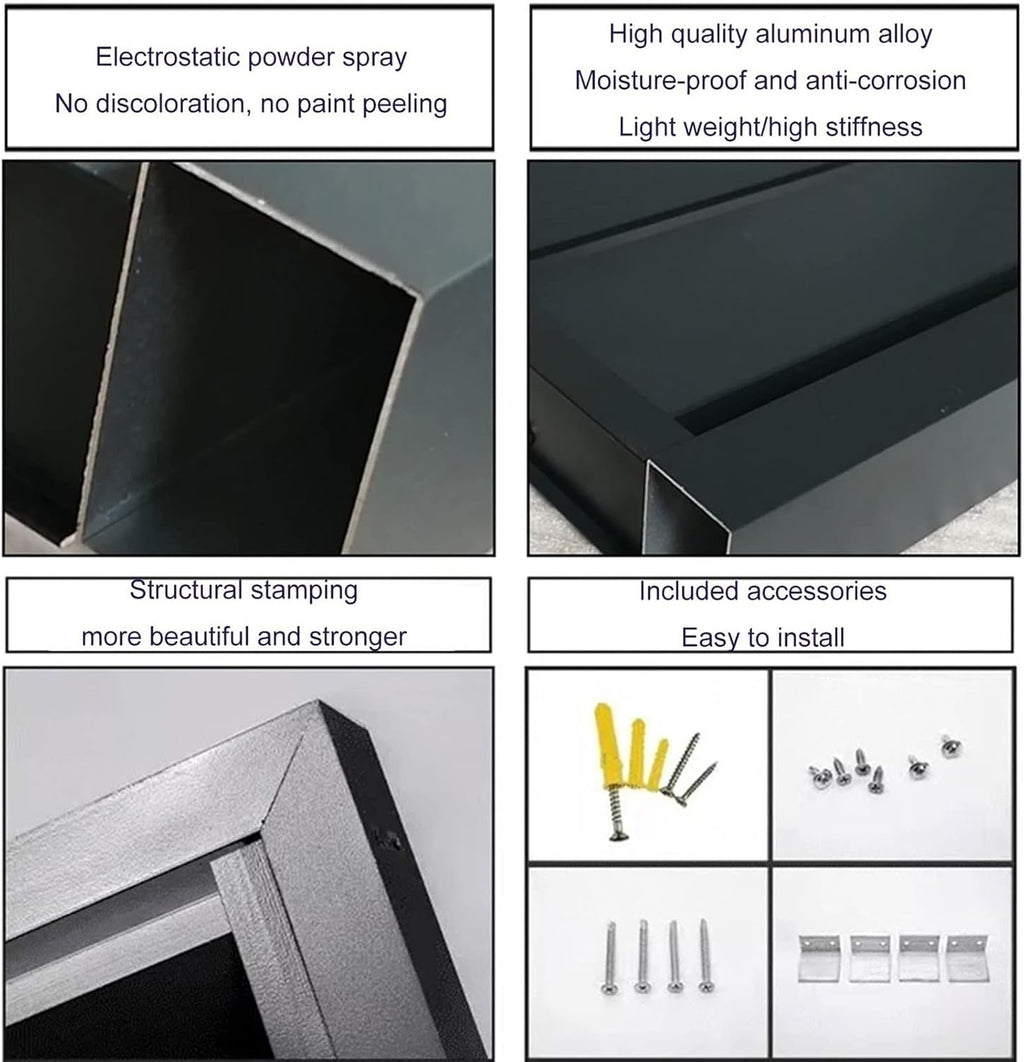  Housse En Aluminium Pour Climatiseur – Clôture Décorative D'extérieur Pour Unités De Climatisation – Protection De Radiateur Dissimule Et Protège Votre Unité (gris, 110 X 60 X 80 Cm)