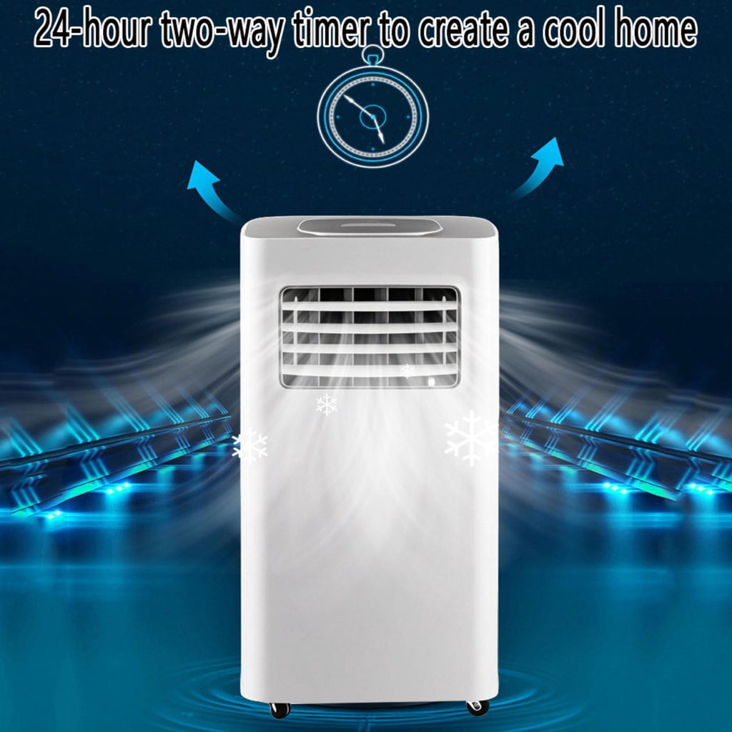 7000 BTU Climatiseur Portable Refroidit Jusqu'à 300 Pieds Carrés, Unité De Climatisation Intelligente Avec Télécommande Et Ventilateur De Déshumidificateur Oscillant à 120 ° Avec Minuterie 24H