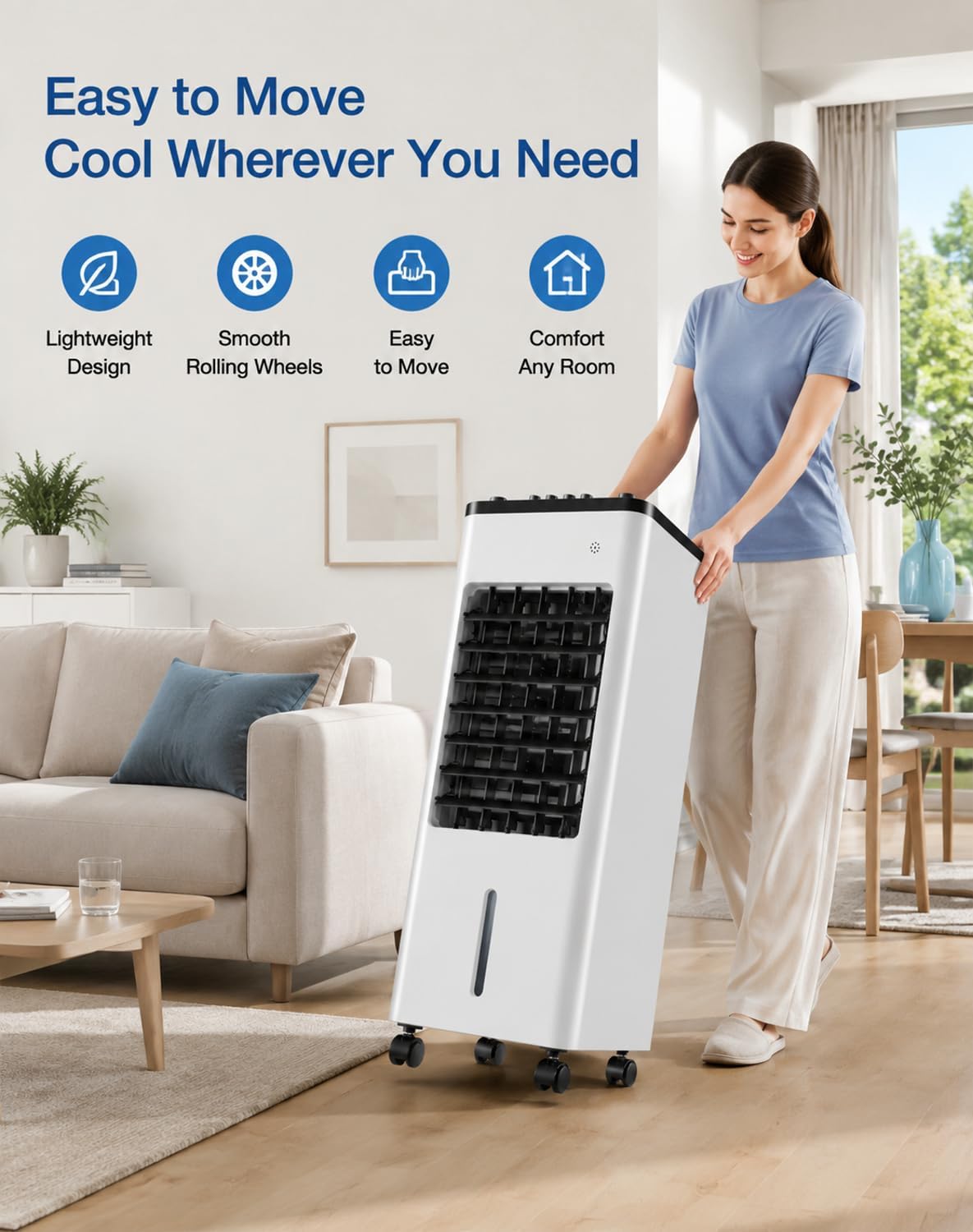  Freshone Climatiseur Sans Tuyau Portable Silent Cooling Unit