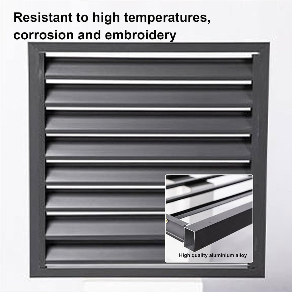 GENERIC Housse Décorative En Aluminium Pour Climatiseur - Clôture De Pompe à Chaleur Extérieure - Protection élégante - Résistante Aux Intempéries