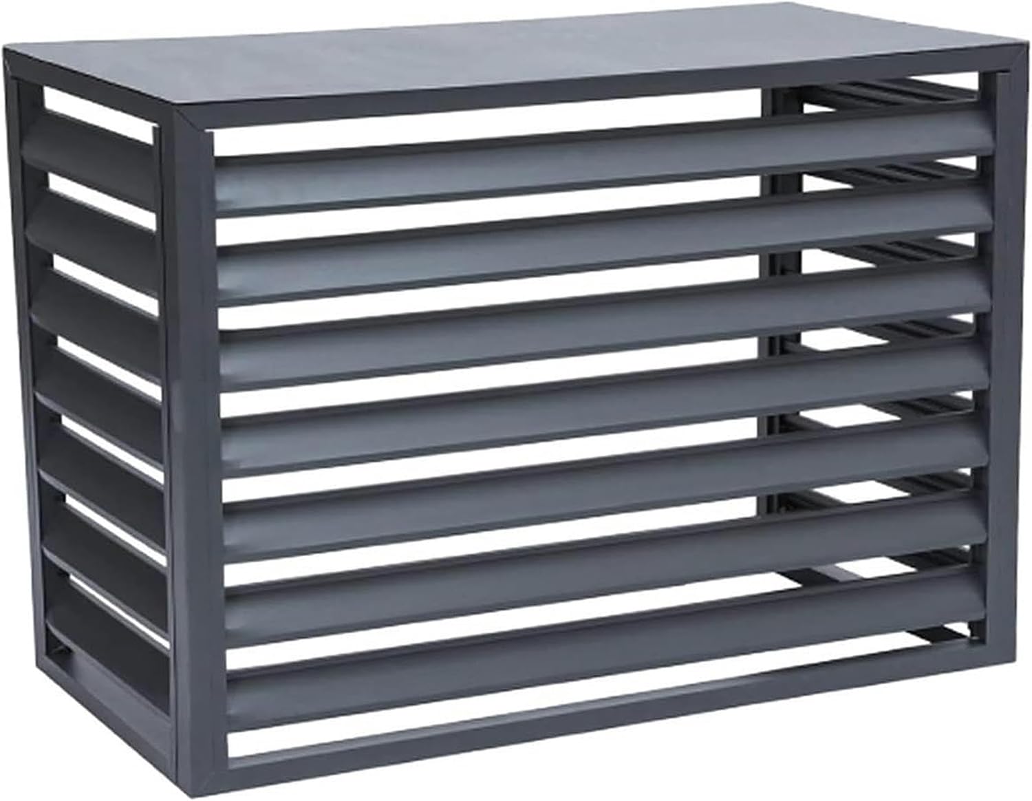  Écran De Clôture Pour Climatiseur, Housse En Aluminium Pour Climatiseur Et Pompe à Chaleur, Housse Pour Mini-climatiseur Split Pour Unités Extérieures, étagère De Rangem