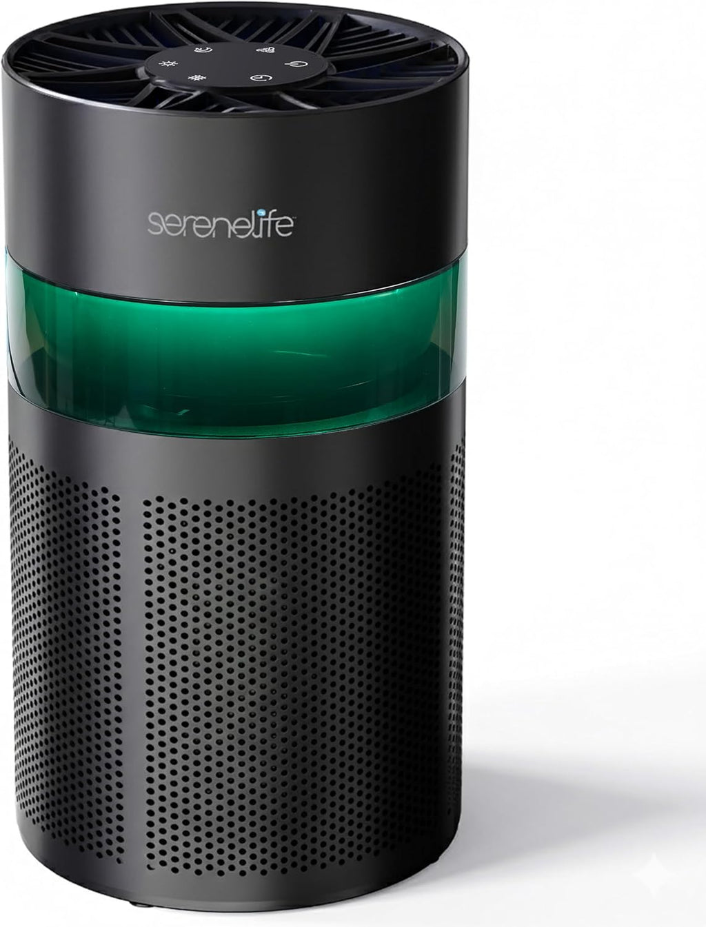  SereneLife Purificateur D’Air HEPA H13 Compact Pour Chambre Et Bureau – Filtration Des Allergènes, Pollen, Poils D’Animaux, Odeurs Et Fumée, Mode Sommeil, Minuterie, Boîte à Arômes