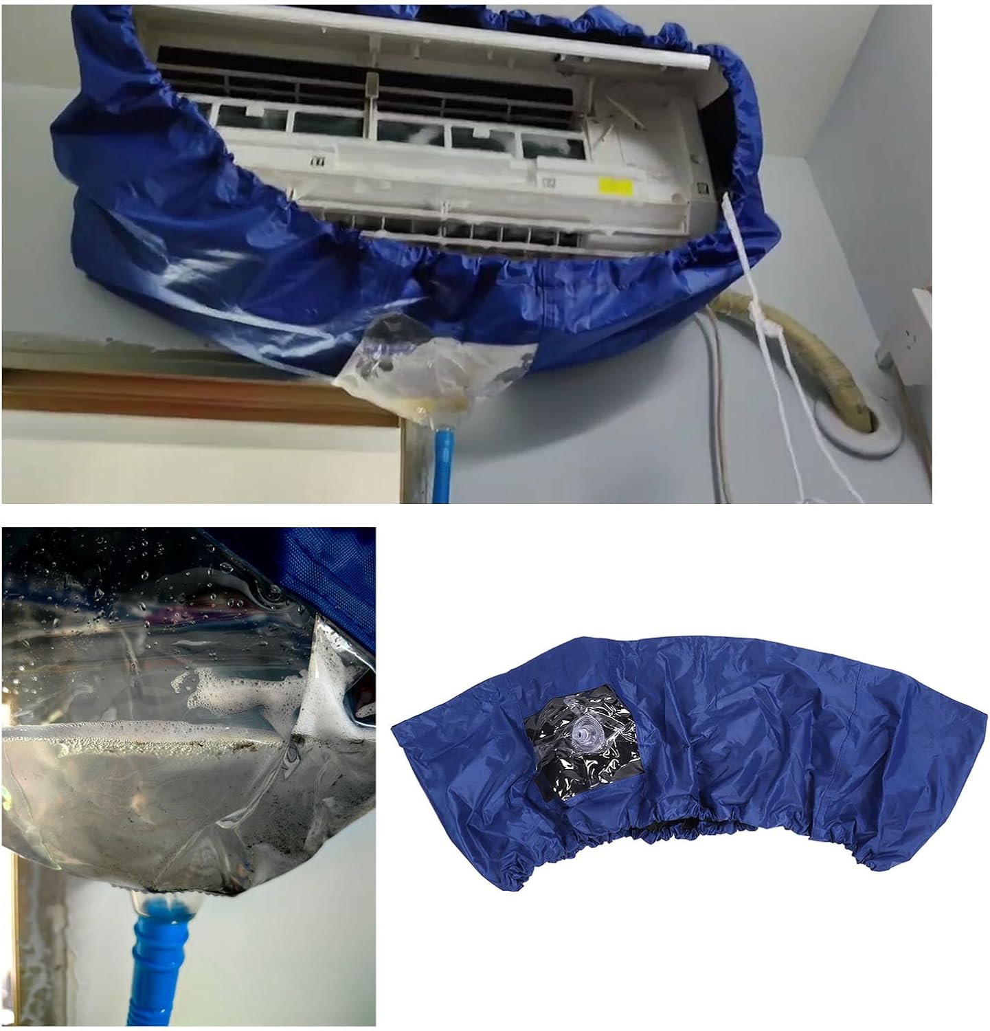  Pyhodi Kit De Nettoyage Pour Climatiseur Avec Sortie De Drainage, Couvercle étanche, Fonction De Nettoyage En Profondeur, Idéal Pour Le Nettoyage De La Climatisation