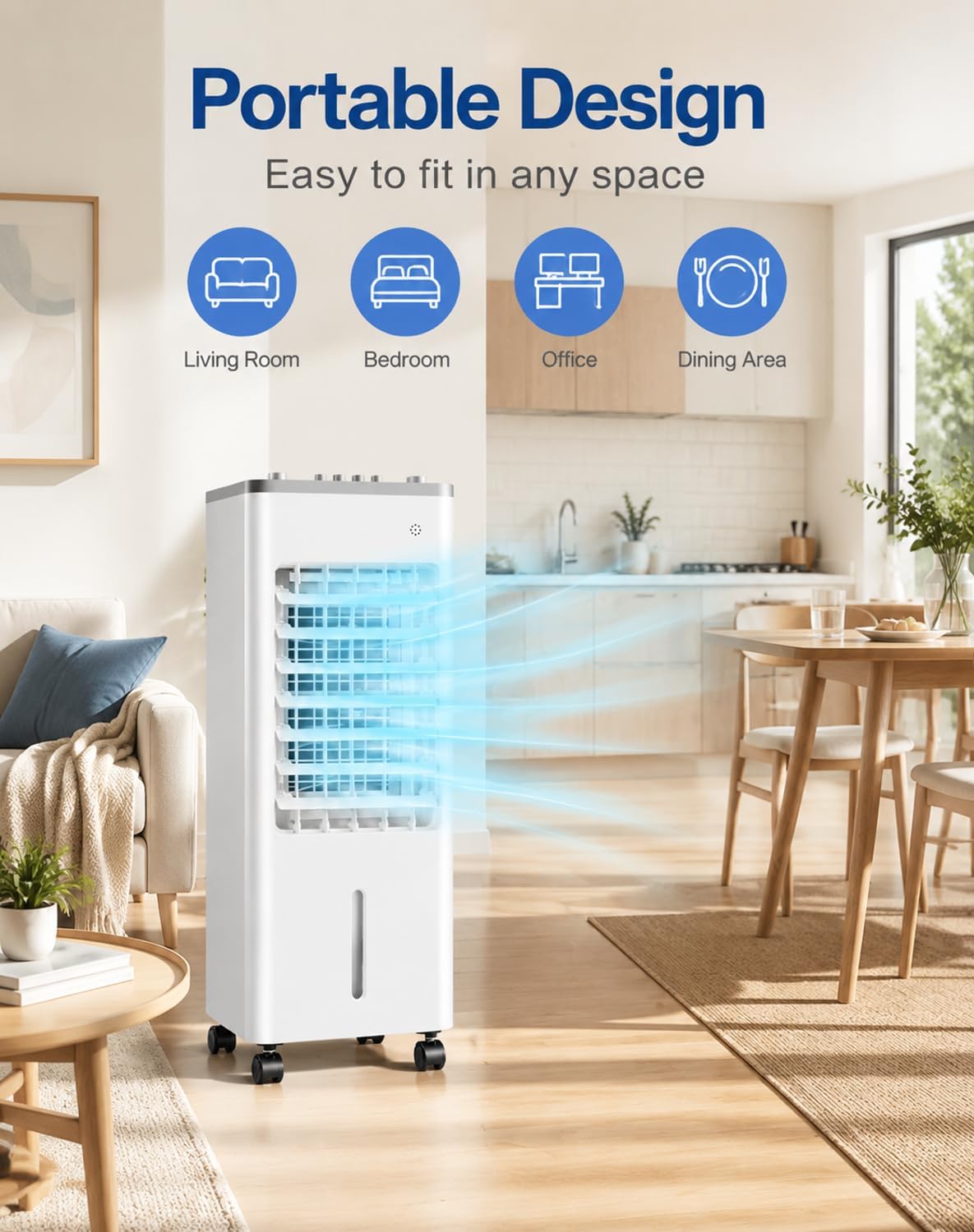  Freshone Climatiseur Sans Tuyau Portable Silent Cooling Unit