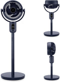  UFESA 3D50 Ventilateur De Circulation D'air Avec Oscillation 3D 360º, Multidirectionnel, 50W, 2 Hauteurs, 3 Vitesses, 3 Modes, 1m Haut, Télécommande, Minuterie, Écran LED, Nero