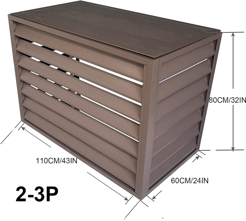 GENERIC Housse De Climatiseur En Aluminium Pour Unités Extérieures - Étanche - Protection Contre La Pluie Et La Poussière - Protection Contre Les Intempéries