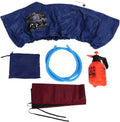  Fockety Kit De Nettoyage Pour Climatiseur Mini Split, Housse De Nettoyage Pour Le Lavage De La Poussière De L'unité De Climatisation Murale étanche Avec Tuyau D'eau Et Sortie De Drainage