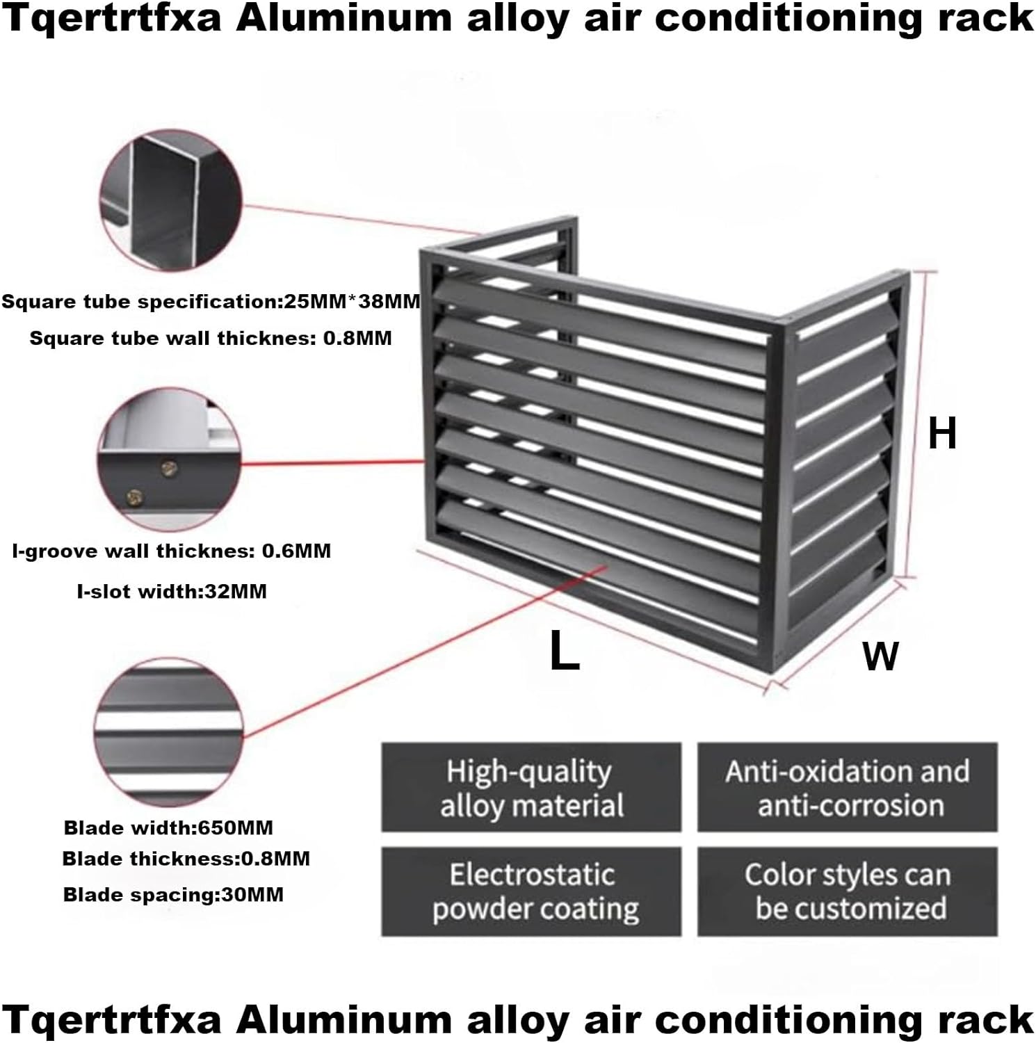  Housse De Protection En Aluminium Pour Mini Climatiseur Split - Protection Extérieure Résistante Aux Intempéries Pour Pompe à Chaleur - Design Durable Et élégant