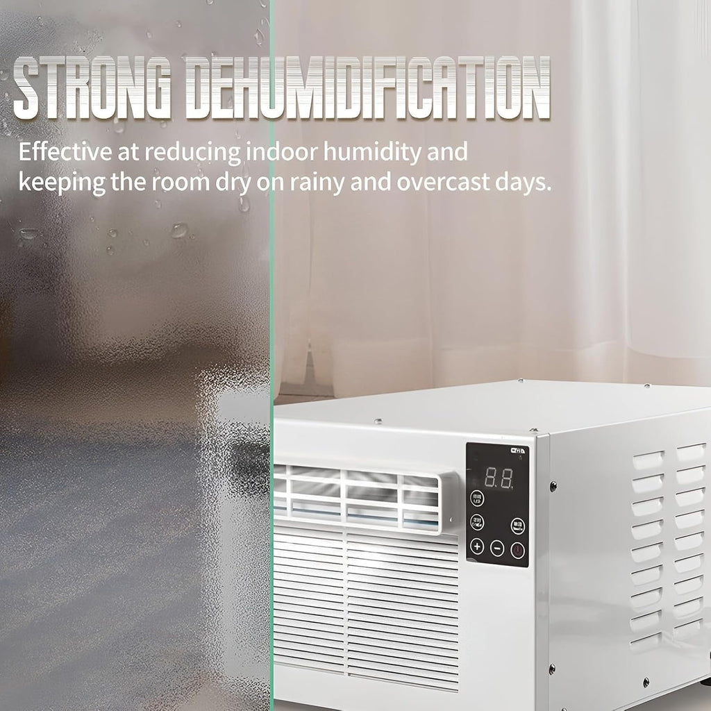  Climatisation Portable (1876 BTU) Avec Roues Pivotantes à 360°, Adapté Aux Chambres Et Aux Dortoirs.Doté D'un Refroidissement Rapide, D'un Design Compact, D'un Fonctionnement Silencieux Et D'une Faibl