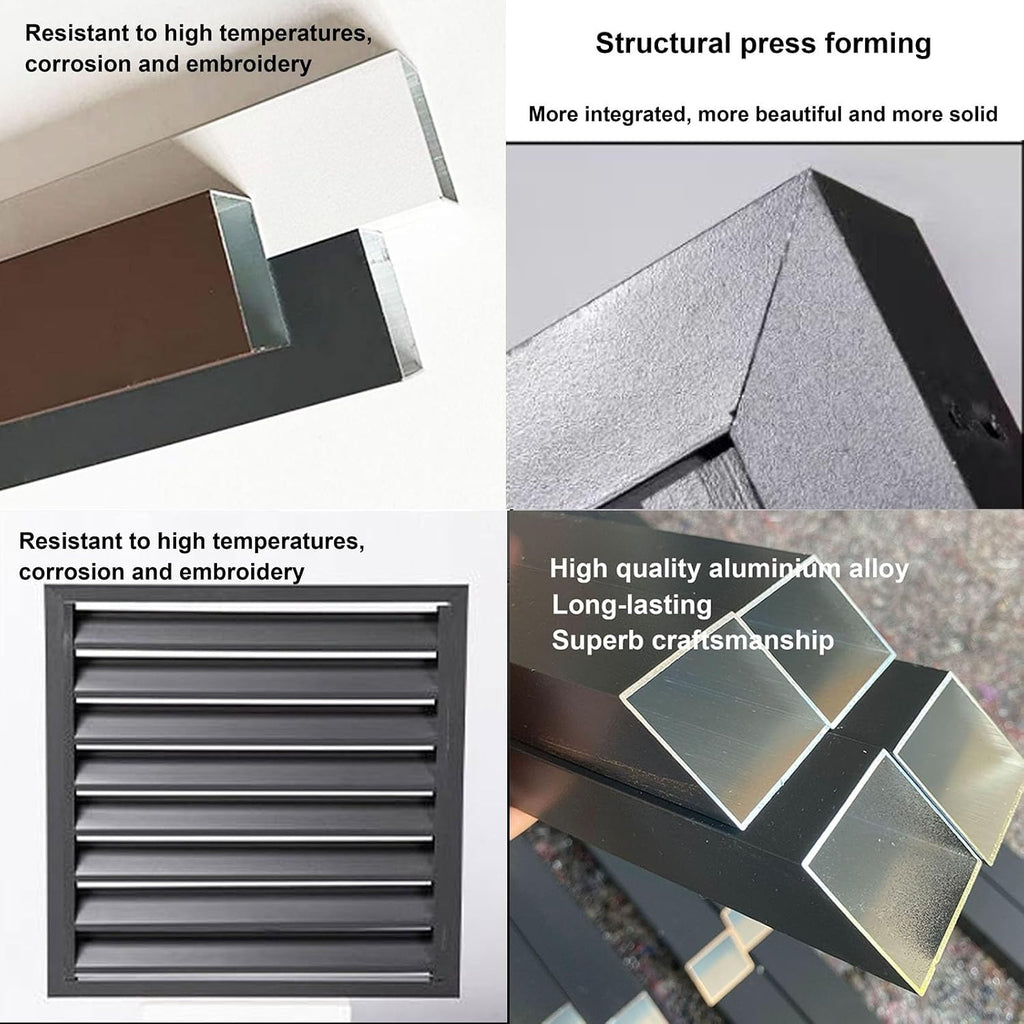  Housse En Aluminium Pour Climatiseur Extérieur – Clôture En Métal Pour La Protection De Pompe à Chaleur – Protection Extérieure Résistante Aux Intempéries, Parfaite Pour Une Installation En Extérieur