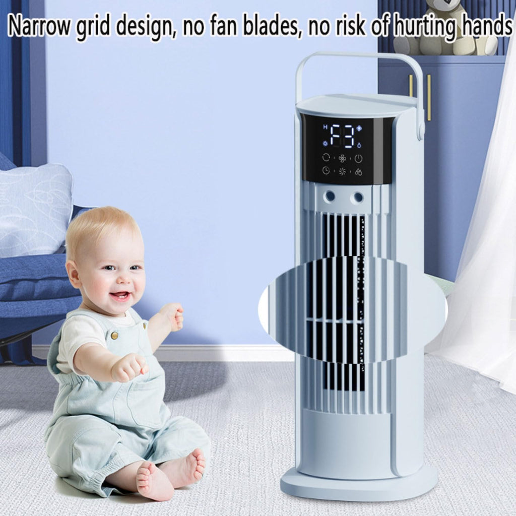 GENERIC Refroidisseur D'air Portable De Climatisation De Refroidisseur D'air évaporatif Avec 180°Auto Oscillation 3 Vitesses à Distance 10H Minuteur 3-en-1 Ventilateur De Refroidissement D'air Avec Télécomman