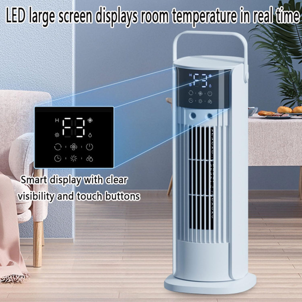 GENERIC Ventilateur De Tour Oscillant à 180°, Refroidisseur D'air évaporatif Portable Avec Télécommande, écran Tactile Numérique à 3 Vitesses, Humidificateur De Merde Silencieux Pour La Salle De Bureau à Domi