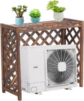  Grille De Protection Antivol En Bois Pour Climatiseur, Pour Poubelles Extérieures Ou Climatiseurs (L84 X L35 X H74 Cm)