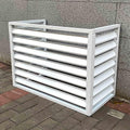 GENERIC Housse De Protection Extérieure Résistante Aux Intempéries Pour Climatiseur – Protection Décorative En Aluminium Pour Pompe à Chaleur – Barrière De Protection Contre Le Bruit Pour Climatiseurs