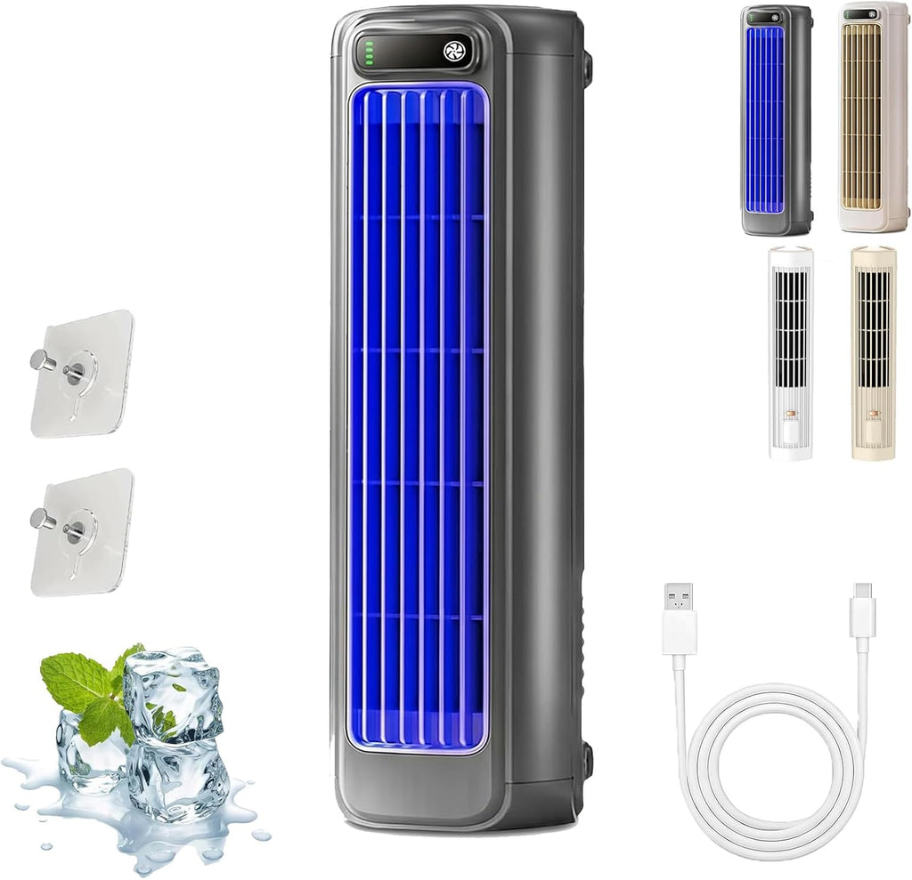 Jiuberry Cooling Ace, Climatiseur Portable Epicooler, Climatiseur Portable Quiet Cooling Ace à 3 Vitesses, Chargement USB-C, Gain De Place Mural, Pour Une Utilisation Intérieure Dans (D)