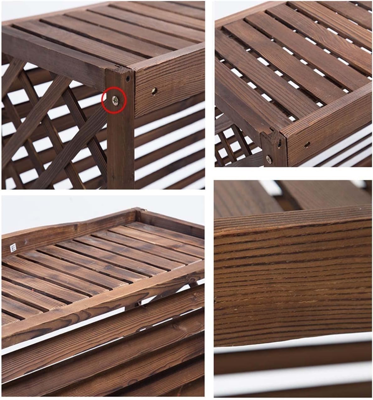  Housse De Protection Antivol Pour Climatiseur, Toutes Saisons, Protection De Confidentialité Pour Clôture Extérieure, Support Pour Plantes Pour Balcon De Jardin, étanche à L'eau Et à La Poussière