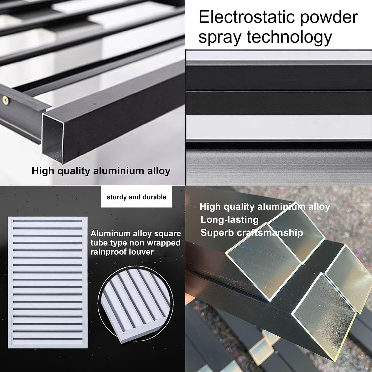 GENERIC Housse De Protection Extérieure En Aluminium Pour Climatiseur - Résistante Aux Intempéries - Protection Extérieure Idéale Pour La Maison Et Le Jardin.