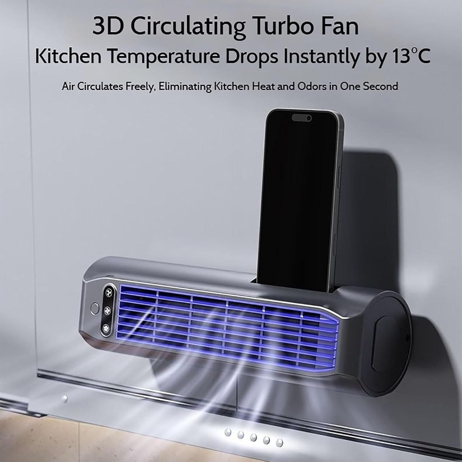 GENERIC Refroidisseur D'air Brizaac, Climatiseur Brizac,climatiseur Mural Avec Batterie 3000mah,ventilateur De Refroidissement Silencieux Sans Lame à 3 Vitesses Pour La Chambre,bureau Et La Maison (kaki)