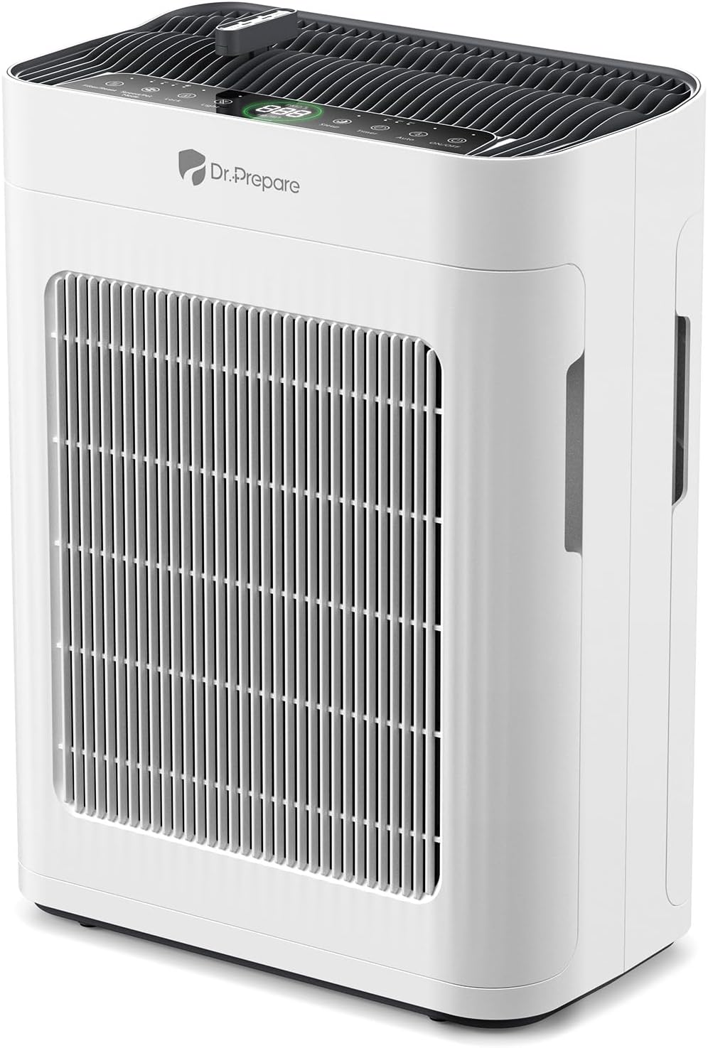  DR.PREPARE Purificateur D'air Maison, Pet Mode, Double Aspiration, Jusqu'à 100 M², Mode Nuit, Silencieux 20dB, Pré-filtre Lavable, Capteur Intelligent De Qualité D'Air PM2.5, Pour Chambres, Bureaux