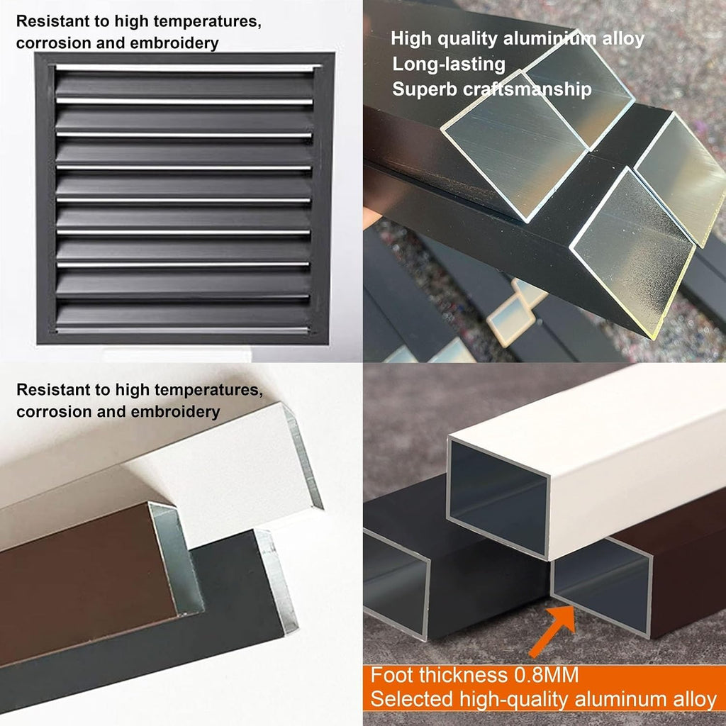 GENERIC Couvercle Robuste En Aluminium Pour Climatiseur | Clôture Antivol Pour Radiateur | Réduction Du Bruit | Boîtier AC Discret Pour Unités Extérieures