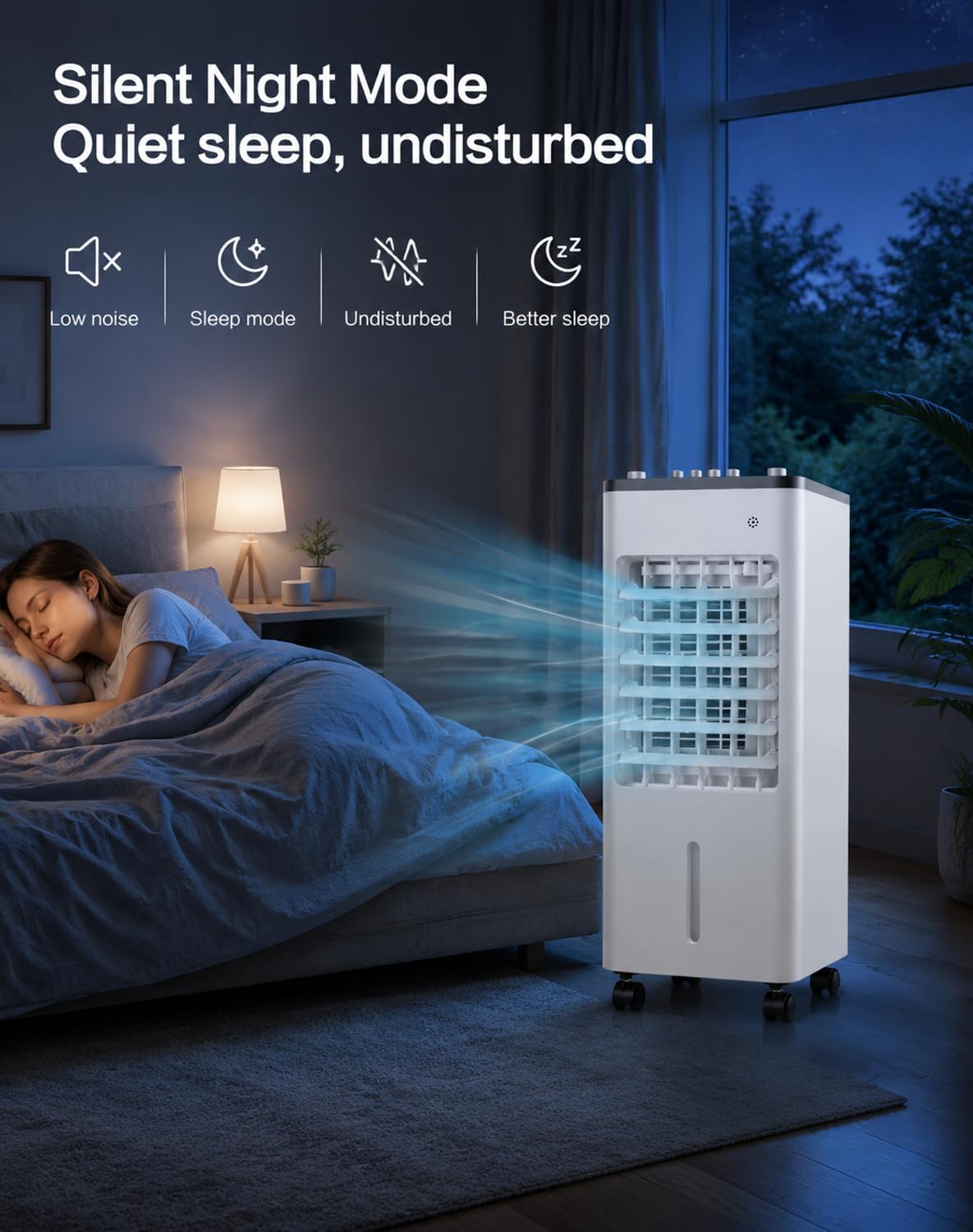  Freshone Climatiseur Sans Tuyau Portable Silent Cooling Unit