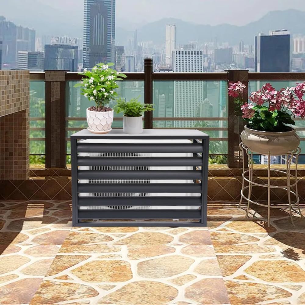  Housse De Protection Pour Condenseur De Climatiseur Extérieur - En Aluminium Durable, Résistante Aux Intempéries, Pour Climatiseurs Split, Compatible Avec Les Unités Exté