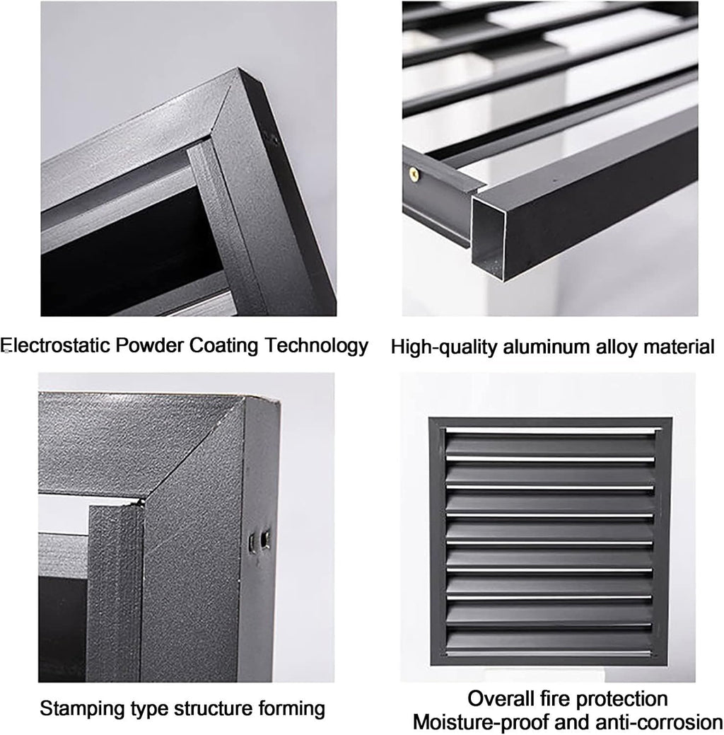  Grille De Protection Extérieure Pour Climatiseurs Et Pompes à Chaleur, Couvercle De Protection En Aluminium Pour Climatiseurs Et Pompes à Chaleur, Boîtier Décoratif Pour
