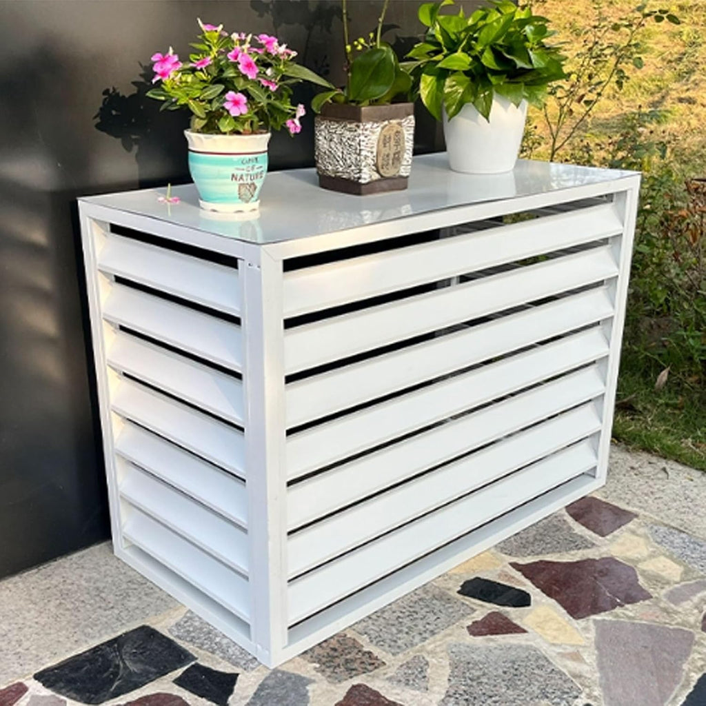  Housse Décorative Pour Climatiseur Mini-Split - Protection Extérieure élégante Pour Climatiseur. Matériau Résistant Aux Intempéries.