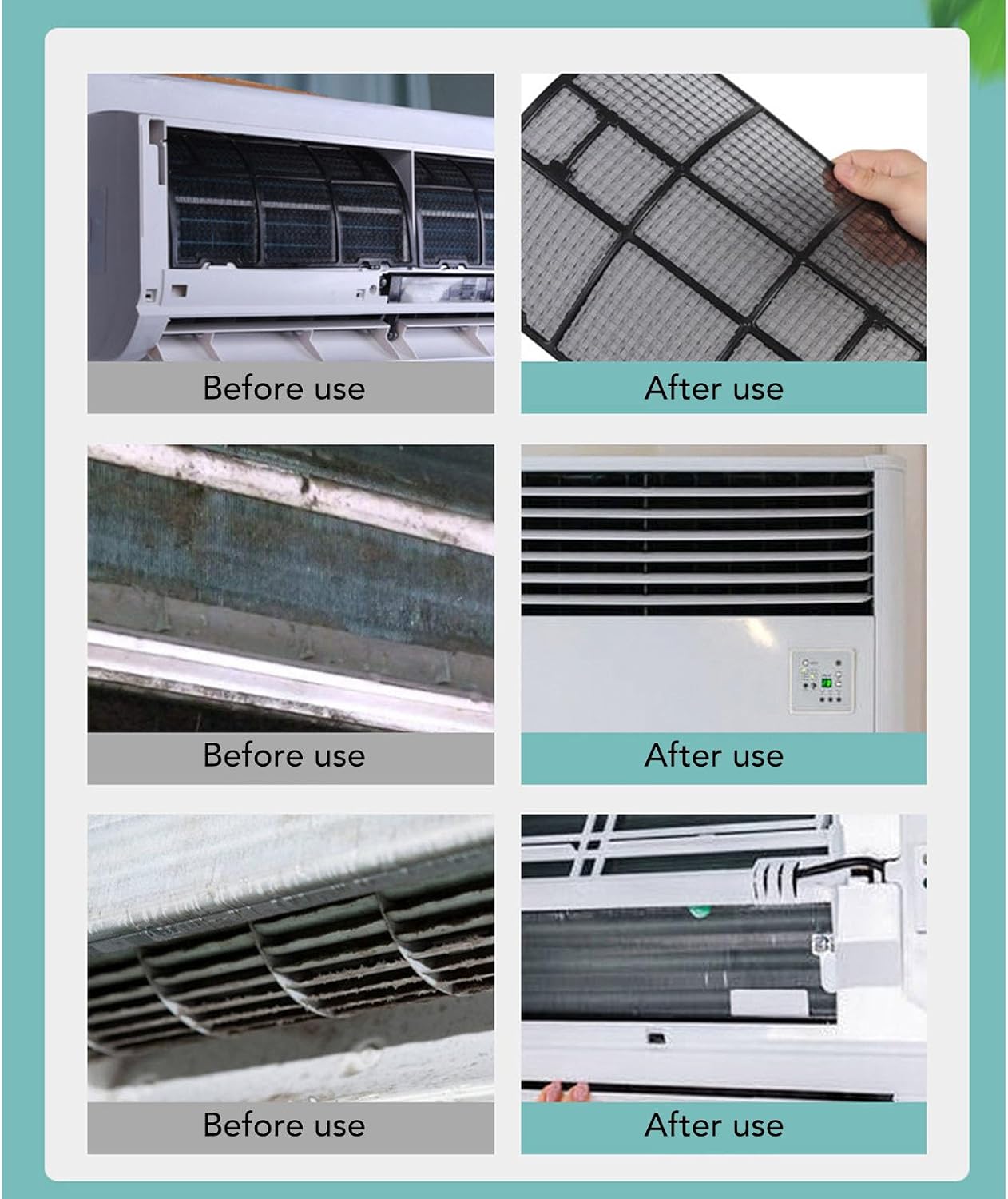  Fockety Kit De Nettoyage Pour Climatiseur Mini Split, Housse De Nettoyage Pour Le Lavage De La Poussière De L'unité De Climatisation Murale étanche Avec Tuyau D'eau Et Sortie De Drainage