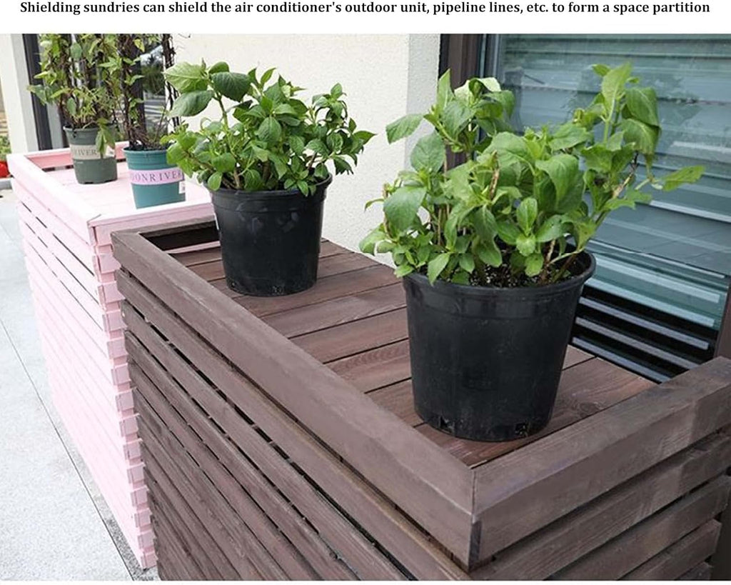  Housse Pour Unité De Climatisation Extérieure – Obturateur Décoratif Résistant Aux Intempéries Pour Climatiseurs Centraux – Dissimule élégamment Votre Unité De Climatisation Extérieure