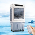 GENERIC Refroidisseur évaporatif Avec Réservoir 50L Et Télécommande, Climatisation Portable Pour Les Grandes Pièces, 3 Vitesses, Fonctionnement Silencieux Et Minuterie 12h, Idéal Pour L'atelier Et La Maison