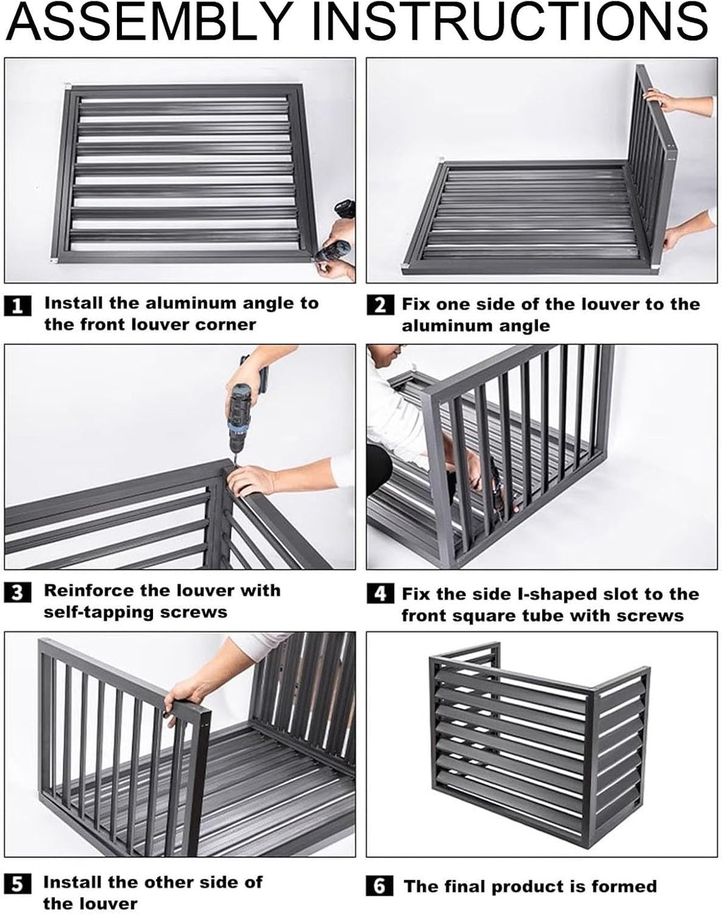 GENERIC Clôture En Aluminium Pour Climatiseur Avec Couvercle – Extérieur Pour Climatiseurs – Marron 110 Cm – Solution De Dissimulation Extérieure Pour Climatiseurs